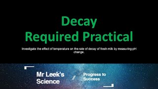 Decay Required Practical AQA Separate Required Practical [upl. by Drolyag]