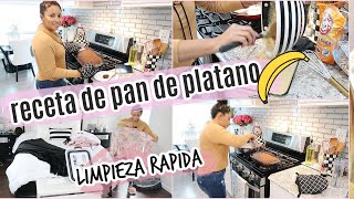 RECETA DE PAN DE PLATANO FACIL Y DELICIOSO  MANICURE EN CASA [upl. by Ainiger]