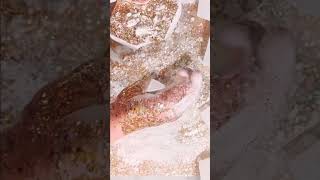 Gold Glitter Bomb 💛✨ Gym Chalk ASMR oddlysatisfying asmrsounds [upl. by Rehpatsirhc445]