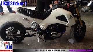 Honda MSX 125 New modified in Cambodia 2016 Part1 [upl. by Nonnairb]