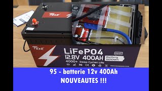 95  TOP LiFePO4 batterie 12v 400Ah avec Bluetooth de chez Teze Power [upl. by Eniale543]