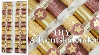 DIY Adventskalender aus Papprollen oder Toilettenpapierrollen [upl. by Ilah445]