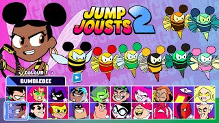 Teen Titans Go Jump Jousts 2  Bumblebee All Colours CN Games [upl. by Hach]