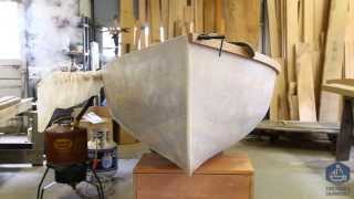 How to steam bend wooden boat frames in plastic bags instead of a traditional steam box [upl. by Gus]