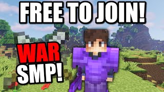 Join Minecrafts Public War SMP bedrock  java [upl. by Sorcim]