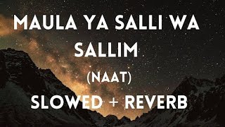 maula ya salli wa sallim naat slowedreverb  islamic status [upl. by Ahsinelg]