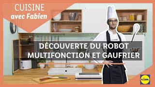 Cuisine 👩‍🍳  Découverte du robot multifonction et du gaufrier avec Fabien  Lidl France [upl. by Dyrraj]