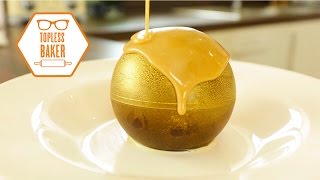 Gold Chocolate Melting Ball  Topless Baker [upl. by Nyla]