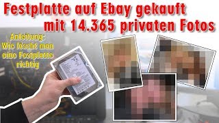 Festplatte auf Ebay mit 14365 privaten Fotos gekauft  Wie löscht man eine Festplatte richtig [upl. by Nytsua]