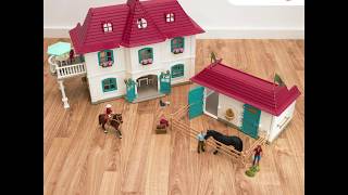 Schleich Unboxing  Horse Club  Large Horse Stable with House and Stable [upl. by Nalek]