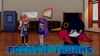 FNF Poems N Thorns V2 But Monika Yuri And Nikku Sing It  Ddto Plus Cover [upl. by Afinom]