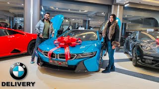 Taking Delivery of BMW i8 Electric SUPERCAR from bigboytoyzindia [upl. by Yema210]