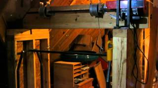 Home made garage attic lift hoist elevator dumb waiter using garage door components [upl. by Irotal]