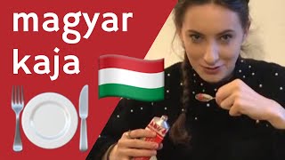 EGY LENGYEL LÁNY MAGYAR ÉTELEKET KÓSTOL [upl. by Elletsirhc]