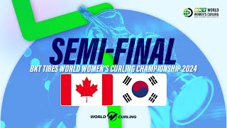 CANADA v KOREA  BKT Tires World Womens Curling Championship 2024  Highlights [upl. by Silden]