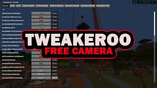 Minecraft Tweakeroo Tutorial  Free Camera  Spectator mode like flying with your survival account [upl. by Strander]