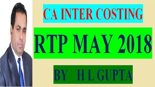 RTP MAY 2018 LABOUR COSTING BY HL GUPTA To Buy CLS FOR CACMA CA8920730907 [upl. by Murtha]