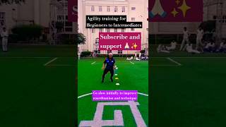 Agility training for beginners to intermediate cricketshorts youtubeshorts agilitytraining [upl. by Neral16]