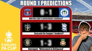 SOME CONTROVERSIAL IDEAS  All FA Cup Round 1 Predictions  Wigan Wrexham Birmingham Bolton etc [upl. by Yul621]