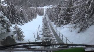 Riding the FracheyAlpe Ciacerio Funicular Champoluc [upl. by Favin]