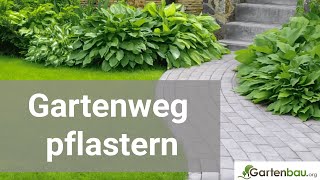 Gartenweg pflastern  Schritt für Schritt Anleitung [upl. by Doowyah]