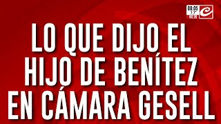 Caso Loan Crónica accedió al relato del hijo de Antonio Benítez en cámara Gesell [upl. by Korney325]