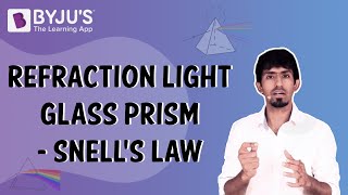 Refraction Light Glass Prism  Snells law [upl. by Rosalia758]