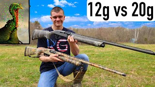 Turkey Hunting 12 Gauge vs 20 Gauge Shotgun [upl. by Eiramlatsyrc]