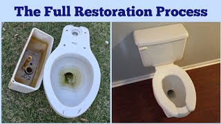 The Full Toilet Restoration Process [upl. by Barny]