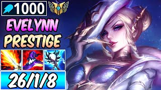 S FULL AP ONESHOT EVELYNN JUNGLE  Build amp Runes  PRESTIGE HIGH NOON EVELYNN  League of Legends [upl. by Neelloj]