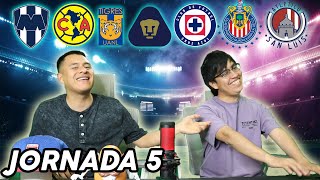 PRONOSTICOS JORNADA 5 LIGA MX [upl. by Hgieliak]