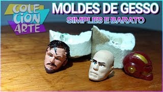 MOLDE DE GESSO  SIMPLES E BARATO  COLECIONARTE [upl. by Markman941]