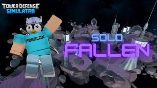 Solo fallen in space city tower defense simulator [upl. by Trelu]