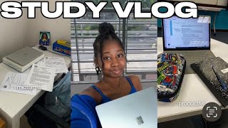 STUDY VLOG 📓 midterm exam season lots of studying productive [upl. by Htezzil933]