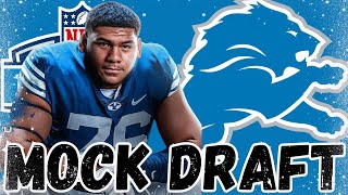 DETROIT LIONS 2024 NFL MOCK DRAFT  TRADE UP FOR QB jk [upl. by Myranda]