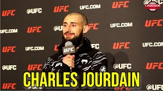 Charles Jourdain on bantamweight debut political message and crazy fans online  UFC Edmonton [upl. by Olympias]