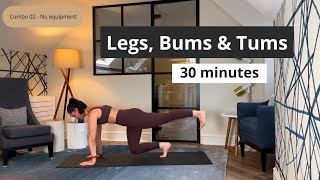 30 MIN LEGS BUMS amp TUMS Pilates Workout  Intermediate level  Combo 02  No equipment mat Pilates [upl. by Doniv]