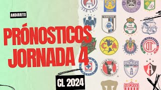 Pronósticos Jornada 4 Liga MX  C2024 [upl. by Burgener606]