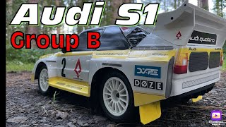 Carisma M48S Audi Quattro S1 Group B Rally car RC [upl. by Eichman]