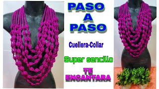 CuelleritaCollar a Crochet super fácil de hacer [upl. by Earased]