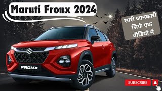 Maruti Fronx 2024 ✔ 2024 MARUTI SUZUKI FRONX DELTA PLUS  NEW FRONX 2024 MODEL FULL REVIEW [upl. by Ahtelra]