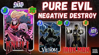 CRAZY NEGATIVE DESTROY DECK IS 🔥☠️MARVEL SNAP INFINITE  viral marvelsnap MarvelSnap [upl. by Hagep]