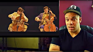 2 CELLOS  Thunderstruck REACTION [upl. by Alaik]