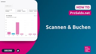 HOW TO ProSaldonet  Scannen amp Buchen  ProSaldonet [upl. by Anaig]