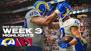 Highlights Top Plays From Rams Week 3 Win vs Cardinals  Aaron Donald Sack Cooper Kupp TD amp More [upl. by Ajnot]