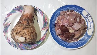 Ool Diye Murgi Manso Ranna  Cook Chicken Meat With Ool [upl. by Wystand781]