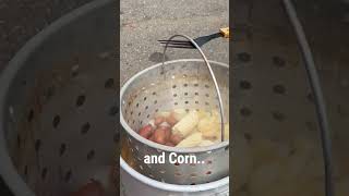 How we do our Lowcountry Boil lowcountry countrycooking SC [upl. by Celestina]