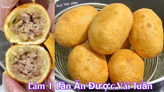 Có Khoai Mì Làm Bánh Kiểu Này Giòn Ngon Dễ Hơn Bánh Cam Rán Fried cassava cake [upl. by Arjan]