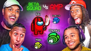 BETA SQUAD VS AMP AMONG US [upl. by Attelahs]