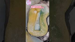 ASMR Super sudsy sponge squeezing ✨🤤✨🤤✨🤤 shorts spongesqueeze satisfying sponges [upl. by Christye]